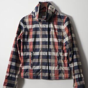 Bench Checked Zip Front Jacket/ Hoodie